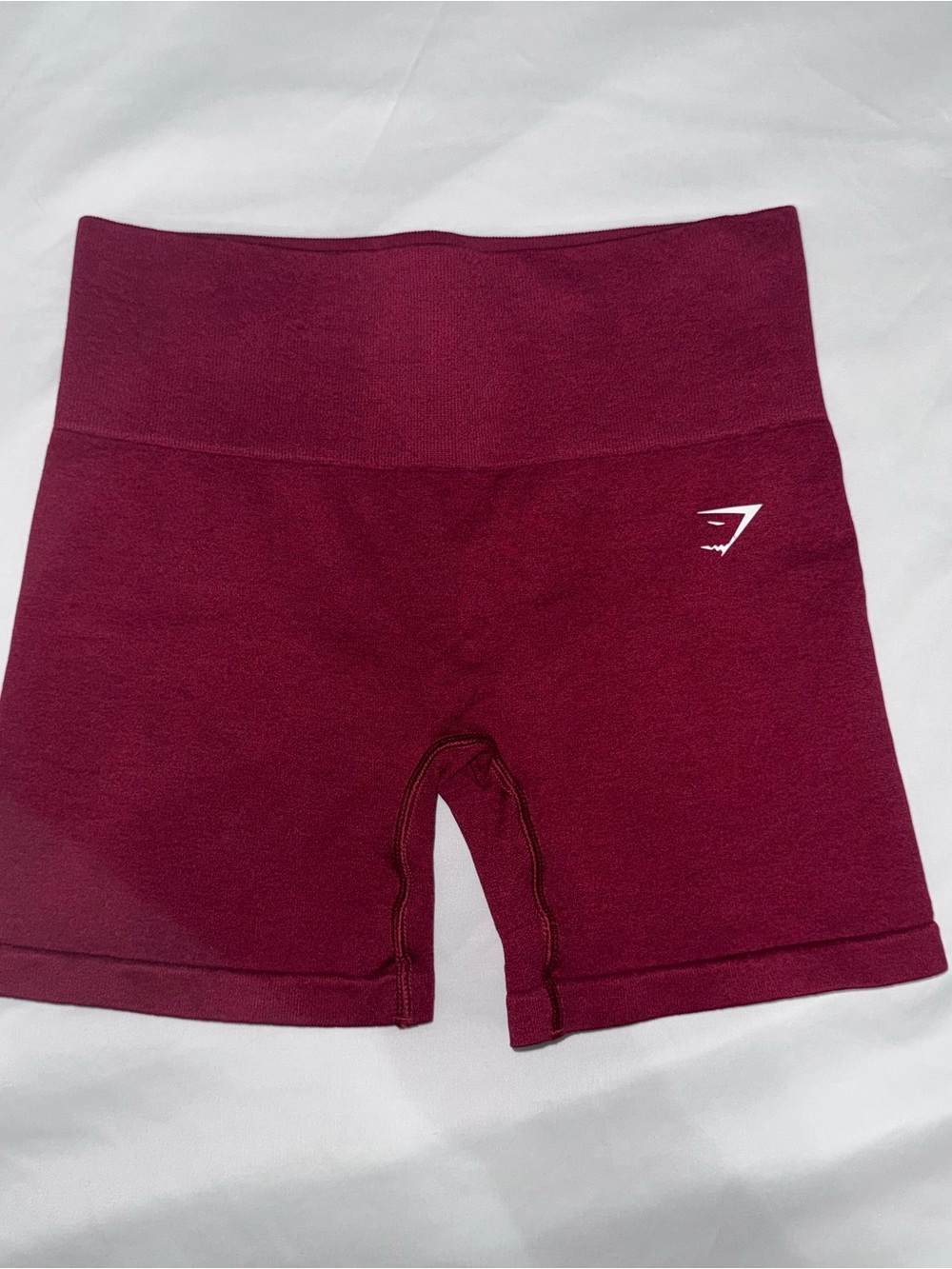 Gymshark High-Waist Wine Red Bike Shorts